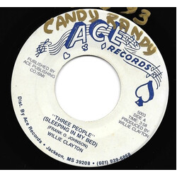 Willie Clayton Three People (Sleeping In My Bed) USED VINYL 7INCH 45 RPM SINGLE