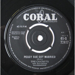 The Crickets (2) Peggy Sue Got Married USED VINYL 7INCH 45 RPM SINGLE