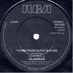 Clannad Theme From Harry's Game Vinyl 7" USED