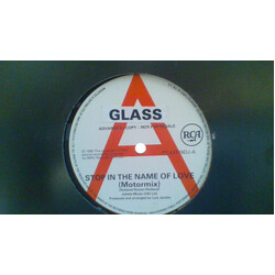 Glass Stop In The Name Of Love USED VINYL 12INCH PROMO