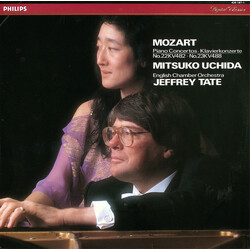 Wolfgang Amadeus Mozart / Mitsuko Uchida / English Chamber Orchestra / Jeffrey Tate Piano Concertos No.22 KV482 ∙ No.23 KV488 Vinyl LP USED