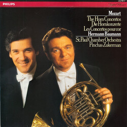 Wolfgang Amadeus Mozart / Hermann Baumann / The Saint Paul Chamber Orchestra / Pinchas Zukerman The Horn Concertos Vinyl LP USED