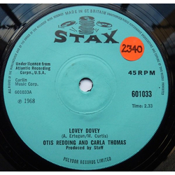 Otis Redding / Carla Thomas Lovey Dovey Vinyl 7" USED