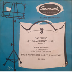 Louis Armstrong And His All-Stars Satchmo At Symphony Hall Volume 2 USED VINYL 7INCH 45 RPM EP