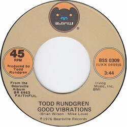 Todd Rundgren Good Vibrations USED VINYL 7INCH 45 RPM SINGLE