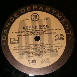 Soul II Soul Missing You VINYL 12" USED