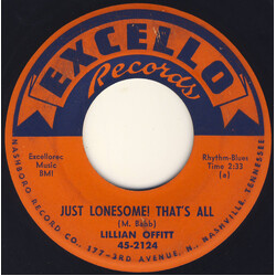Lillian Offitt Just Lonesome! Thats All USED VINYL 7INCH 45 RPM SINGLE