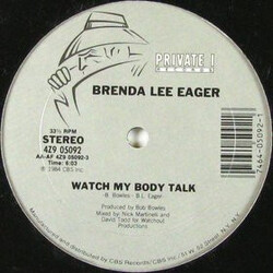 Brenda Lee Eager Watch My Body Talk VINYL 12" USED