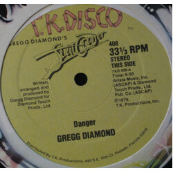 Gregg Diamond Danger USED VINYL 12INCH 33 S RPM