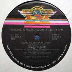 Bunny Sigler Glad To Be Your Lover / I'm Funkin' You Tonight (With My Music) VINYL 12" USED