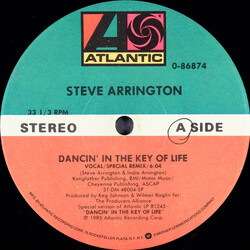 Steve Arrington Dancin' In The Key Of Life VINYL 12" USED