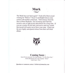 Murk Time USED VINYL 12INCH 33 S RPM PROMO