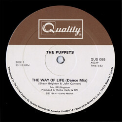 The Puppets The Way Of Life VINYL 12" USED