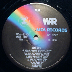 War / Lonnie Jordan Galaxy / Junkie To My Music USED VINYL 12INCH 45 RPM