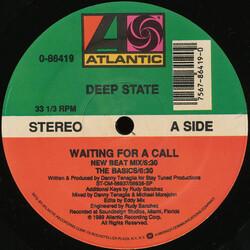 Deep State Waiting For A Call USED VINYL 12INCH 33 S RPM