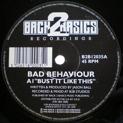 Bad Behaviour Bust It Like This / Come Closer USED VINYL 12INCH 45 RPM
