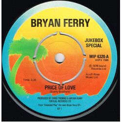 Bryan Ferry Price Of Love USED VINYL 7INCH 45 RPM JUKEBOX