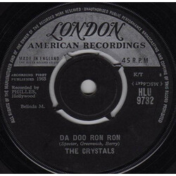The Crystals Da Doo Ron Ron USED VINYL 7INCH 45 RPM SINGLE REPRESS