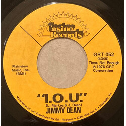 Jimmy Dean I.O.U. / Let's Pick Up The Pieces (And Start Over Again) USED VINYL 7INCH 45 RPM