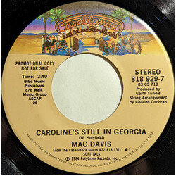 Mac Davis Caroline's Still In Georgia USED VINYL 7INCH 45 RPM PROMO STEREO