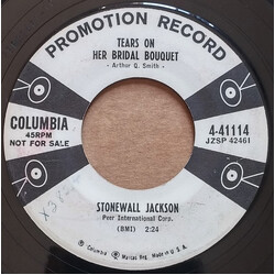 Stonewall Jackson Tears On Her Bridal Bouquet / Gettin' Older USED VINYL 7INCH 45 RPM SINGLE PROMO