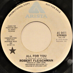 Robert Fleischman All For You USED VINYL 7INCH 45 RPM PROMO STEREO MONO