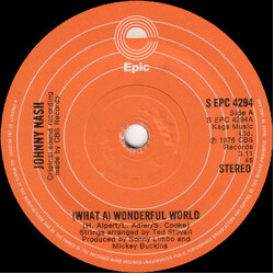 Johnny Nash (What A) Wonderful World USED VINYL 7INCH SINGLE