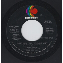 Big Ben Atkins Baby, Now That I've Found You USED VINYL 7INCH 45 RPM PROMO