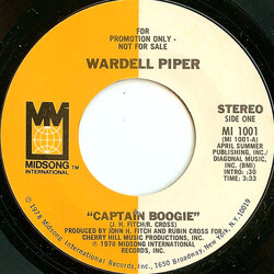 Wardell Piper Captain Boogie USED VINYL 7INCH 45 RPM PROMO STYRENE STEREO