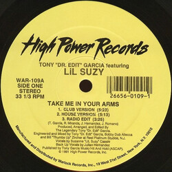 Tony Garcia / Lil Suzy Take Me In Your Arms USED VINYL 12INCH 33 S RPM STEREO