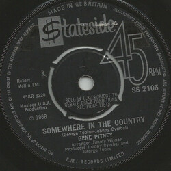 Gene Pitney Somewhere In The Country USED VINYL 7INCH 45 RPM SINGLE