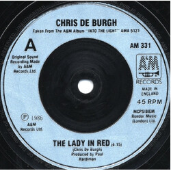 Chris de Burgh The Lady In Red USED VINYL 7INCH 45 RPM SINGLE