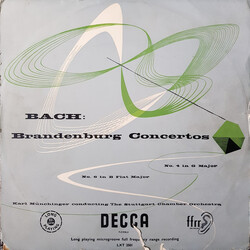 Johann Sebastian Bach / Karl Münchinger / Stuttgarter Kammerorchester Brandenburg Concertos No. 4 In G Major / No. 6 In B Flat Major Vinyl LP USED