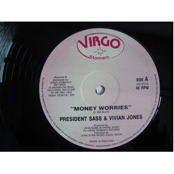 President Sass / Vivian Jones Money Worries USED VINYL 12INCH 45 RPM