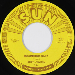 Billy Adams (13) Reconsider Baby USED VINYL 7INCH 45 RPM SINGLE