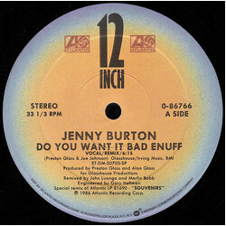 Jenny Burton Do You Want It Bad Enuff Vinyl 12" USED