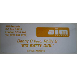 Danny C / Philly B Big Batty Girl USED VINYL 12INCH 33 S RPM PROMO WHITE LABEL