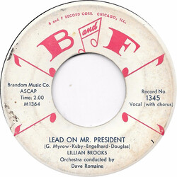 Lillian Brooks Lead On Mr. President USED VINYL 7INCH 45 RPM