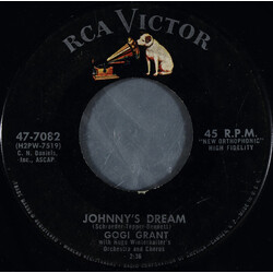 Gogi Grant / Hugo Winterhalter's Orchestra And Chorus Johnny's Dream / What A Beautiful Combination USED VINYL 7INCH 45 RPM SINGLE MONO
