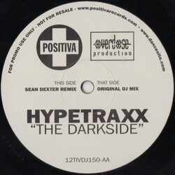 Hypetraxx The Darkside USED VINYL 12INCH 33 S RPM 45 RPM PROMO