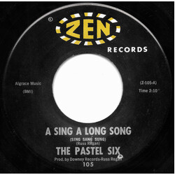 The Pastel Six A Sing A Long Song / The Strange Ghost USED VINYL 7INCH 45 RPM