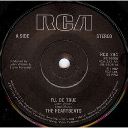 The Heartbeats (8) I'll Be True USED VINYL 7INCH 45 RPM