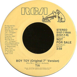 Tia Boy Toy USED VINYL 7INCH 45 RPM SINGLE PROMO