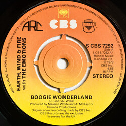 Earth, Wind & Fire / The Emotions Boogie Wonderland USED VINYL 7INCH 45 RPM SINGLE