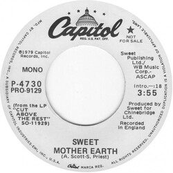The Sweet Mother Earth USED VINYL 7INCH 45 RPM SINGLE STEREO MONO PROMO