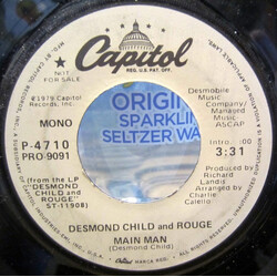 Desmond Child And Rouge Main Man USED VINYL 7INCH 45 RPM PROMO STEREO MONO