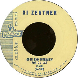 Si Zentner Open End Interview For DJ Use USED VINYL 7INCH 45 RPM PROMO