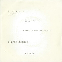 Pierre Boulez / Marcelle Mercenier 2e Sonate Pour Piano USED VINYL 7INCH 33 S RPM
