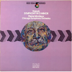 César Franck / Pierre Monteux / The Chicago Symphony Orchestra Symphony In D Minor Vinyl LP USED