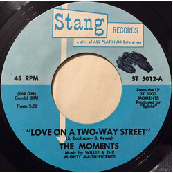 The Moments Love On A Two-Way Street Vinyl 7" USED